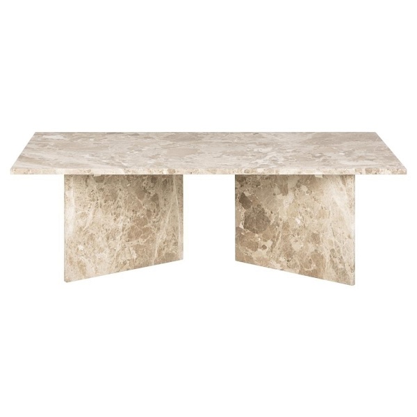 Stolik kawowy Vega prostokątny beżowy - ACTONA